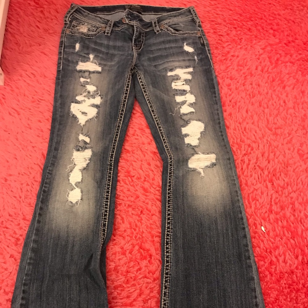 Silver jeans